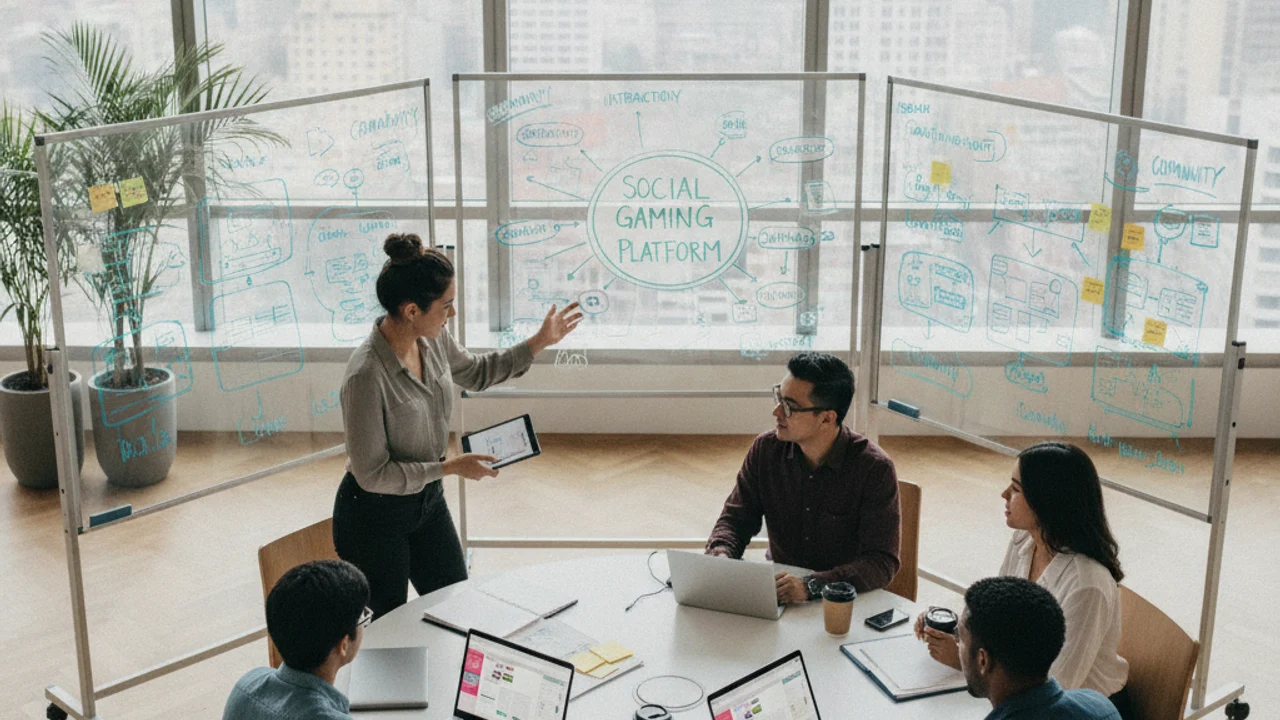 Sin City Spins team collaboration in a modern creative studio