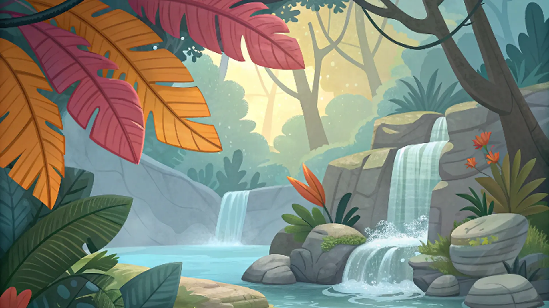 Aperçu du jeu Jungle Slots aventure tropicale